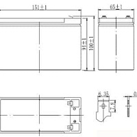 Аккумуляторная батарея для ИБП Delta HR 12-9 12В, 9Ач