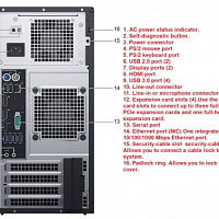 Сервер Dell PowerEdge T30, 210-AKHI-4 (1xE3-1225v5,1x8Gb, 2RLVUD x6, 1x1Tb 7.2K 3.5" ,1x290W)