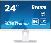 Монитор 23.8" Iiyama ProLite XUB2492HSU-W6, 100Мц, 0,4мс, динамики, USB-HUB, белый