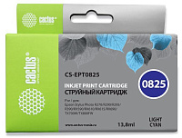 Картридж Cactus CS-EPT0825 светло-голубой (13.8мл) для Epson Stylus Photo R270/290/RX590