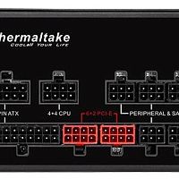 Блок питания Thermaltake SMART PRO RGB, 850Вт, 140мм, черный [PS-SPR-0850FPCBEU-R]