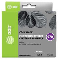 Картридж Cactus CS-LC970BK черный (22.6мл) для Brother DCP-135C/150C/MFC-235C/260C