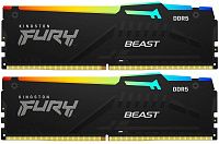 Модуль памяти 16GB DDR5 Kingston FURY Beast KF560C40BBAK2-16, 6000Mz, CL40 DIMM, 2x 8ГБ