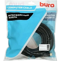 Кабель аудио-видео Buro HDMI 2.0, HDMI (m) - HDMI (m) , ver 2.0, 7м, GOLD, черный [bhp hdmi 2.0-7]