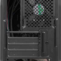 Корпус mATX Aerocool Qs-240, Micro-Tower, без БП, черный