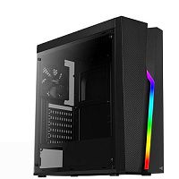 Корпус ATX Aerocool Bolt A-BK-v1, Midi-Tower, без БП, черный [accm-pv15012.11]