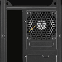 Корпус mATX Aerocool Qs-182, Mini-Tower, без БП, черный