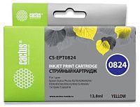 Картридж Cactus CS-EPT0824 желтый (13.8мл) для Epson Stylus Photo R270/290/RX590