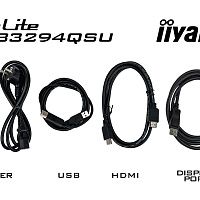 Монитор 32" Iiyama ProLite XUB3294QSU-B1, 2560x1440, VA, черный