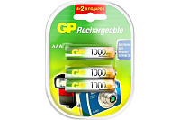 Аккумулятор GP AAA Rechargeable 100AAAHC4/2, уп. 6 шт. 1000мAч