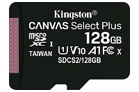 Карта памяти microSDXC UHS-I U1 Kingston Canvas Select Plus 128 ГБ, 100 МБ/с, Class 10