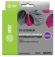Картридж Cactus CS-LC525XLM пурпурный (14.4мл) для Brother DCP-J100/J105/J200