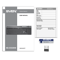 Клавиатура беспроводная SVEN KB-E5500W [SV-021931]