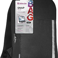 Рюкзак для ноутбука Defender Snap [26079] для 15.6", цвет черный, с карманом.