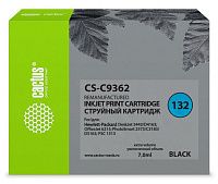 Картридж Cactus CS-C9362 №132 черный (7мл) для HP DJ 5443/D4163/DJ 6215/PS 2573/C3183/D5163/PSC 1513