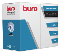 Кабель сетевой Buro BU-CCA-050-BL UTP, cat.5E, 305м, 4 пары, 0.50мм, омедненный, однож., синий
