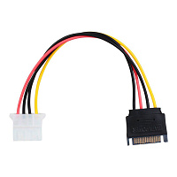 Кабель питания Molex SATA 15 pin to  4 pin, 0.15м 