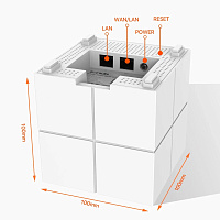 Система Tenda NOVA MW6-2 ,2 роутера, АС1200, Двухдиапазонная Wi-Fi Mesh система