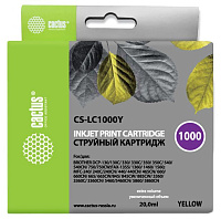 Картридж Cactus CS-LC1000Y желтый (20мл) для Brother DCP 130C/330С/MFC-240C/5460CN