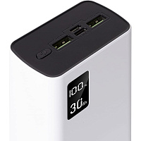 Внешний аккумулятор Accesstyle Bison 30PQD White, 30000 mAh