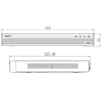 16-канальный 4K IP-видеорегистратор Dahua DHI-NVR4216-16P-4KS2 (16CH, PoE, 1080P, USB)