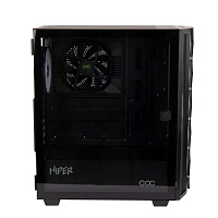 Корпус ATX HIPER DCB, Midi-Tower, без БП, черный