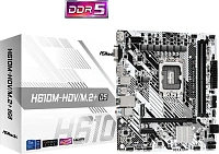 Материнская плата ASROCK H610M-HDV/M.2+ D5, LGA 1700, Intel H610, mATX