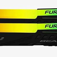 Модуль памяти 16GB DDR5 Kingston FURY Beast KF560C40BBAK2-16, 6000Mz, CL40 DIMM, 2x 8ГБ