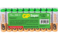 Батарейка алкалиновая GP Super Alkaline 24A LR03 AAA [24A-B10] упаковка 10 шт.