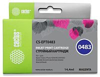 Картридж Cactus CS-EPT0483 пурпурный (14.4мл) для Epson Stylus Photo R200/R220/R300/R320/R340/RX500/