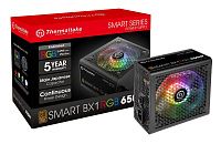 Блок питания THERMALTAKE Smart BX1 RGB 650W, черный [PS-SPR-0650NHSABE-1]