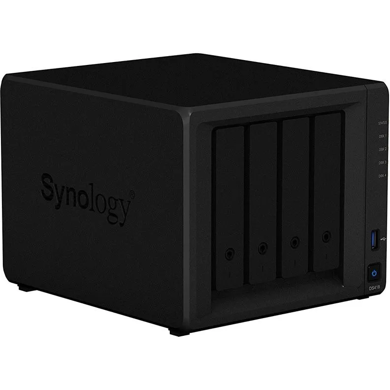 Сетевое хранилище Synology Original DS418, 4-bay, настольный