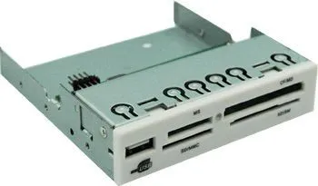 Картридер внутренний X-Storm [ST1021] белый , 3,5",All в 1+ USB порт, USB 2.0