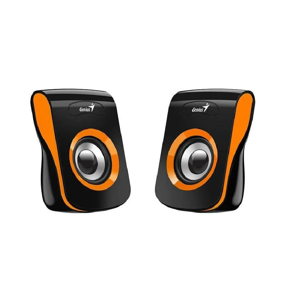 Колонки Genius SP-Q180, 2.0, 2 x 3W RMS, USB-power [31730026402] Orange