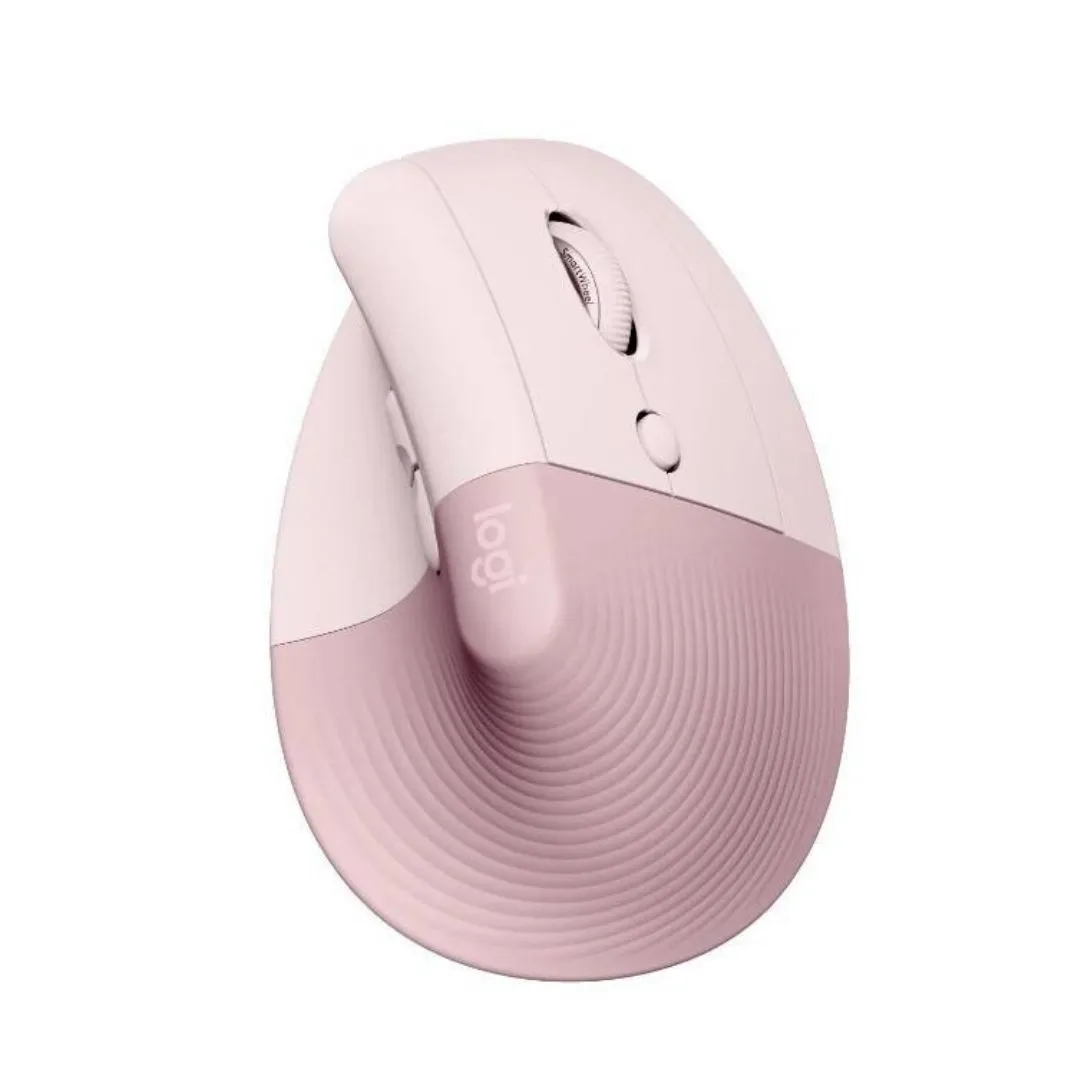 Мышь беспроводная вертикальная Logitech Lift Bluetooth, 400-4000 dpi, ROSE/DARK ROSE