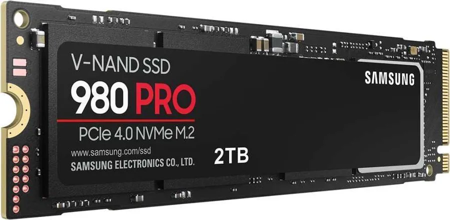 SSD накопитель 2ТБ Samsung 980 PRO MZ-V8P2T0BW, M.2 2280,  NVMe