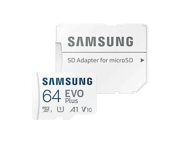 Карта памяти microSDXC 64Gb Samsung EVO Plus UHS-I U1 A1 + ADP [MB-MC64KA] 