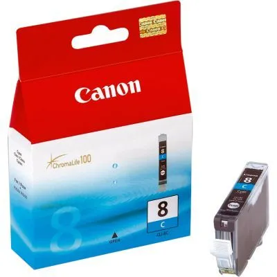 Картридж Canon CLI-8 С, голубой (оригинальный, 250 стр, 13 мл)