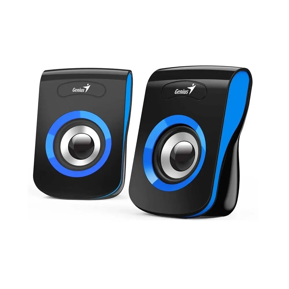 Колонки Genius SP-Q180, 2.0, 2 x 3W RMS, USB-power, Blue