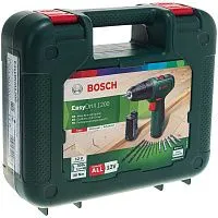 Дрель-шуруповерт Bosch EasyDrill 1200, 1.5Ач, с двумя аккумуляторами, кейс [06039d3007]